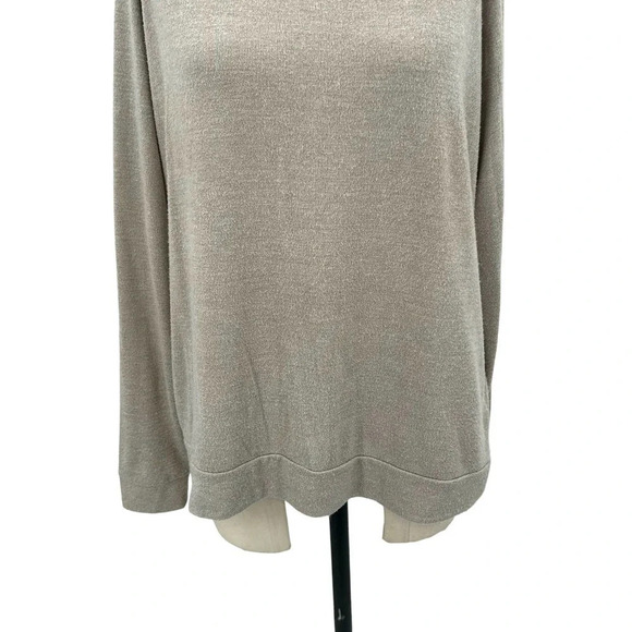 Nation LTD Beige Tan Pullover Sweatshirt Top Size Medium - Picture 3 of 8